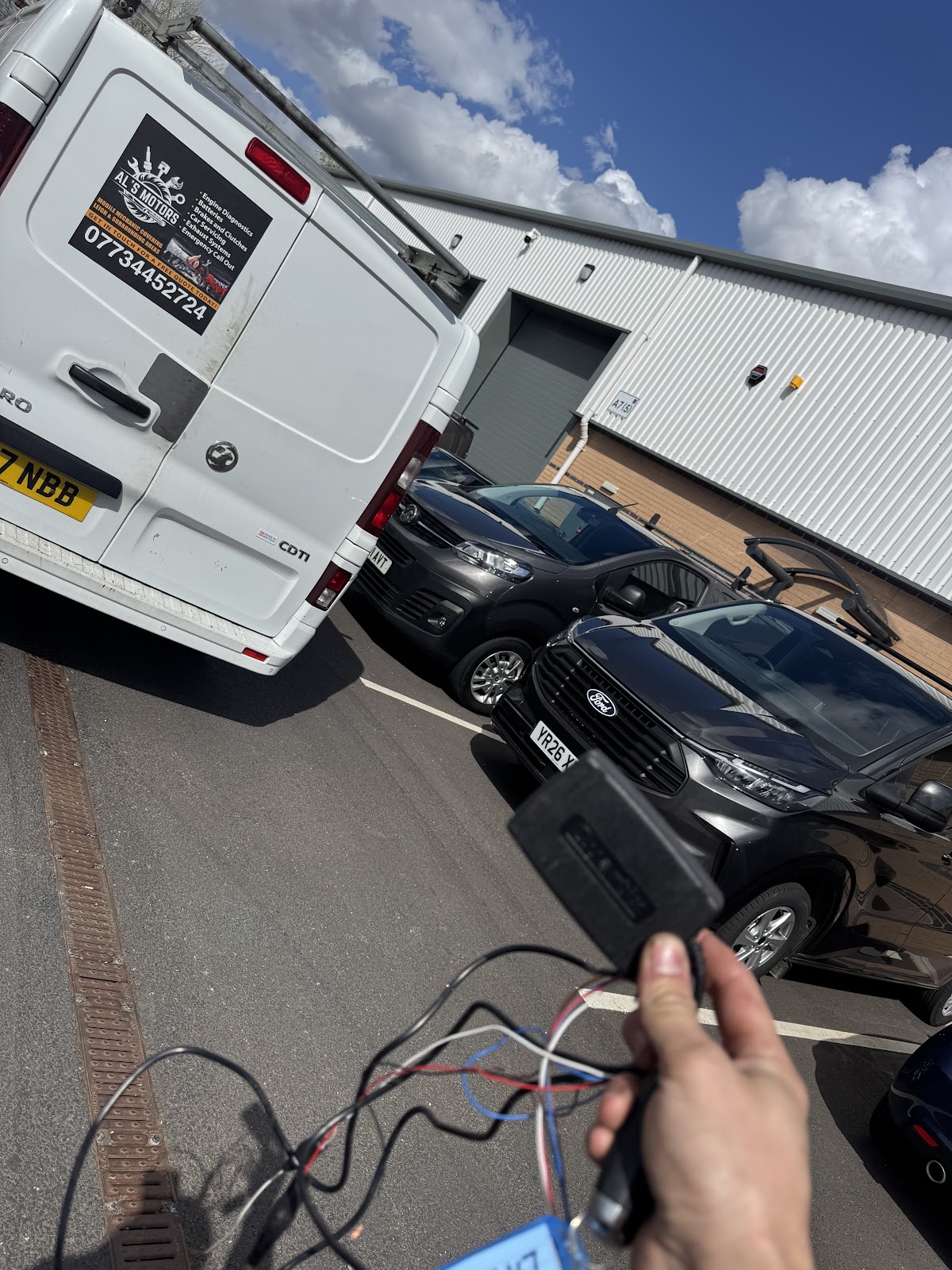Diagnostics on a vehicle